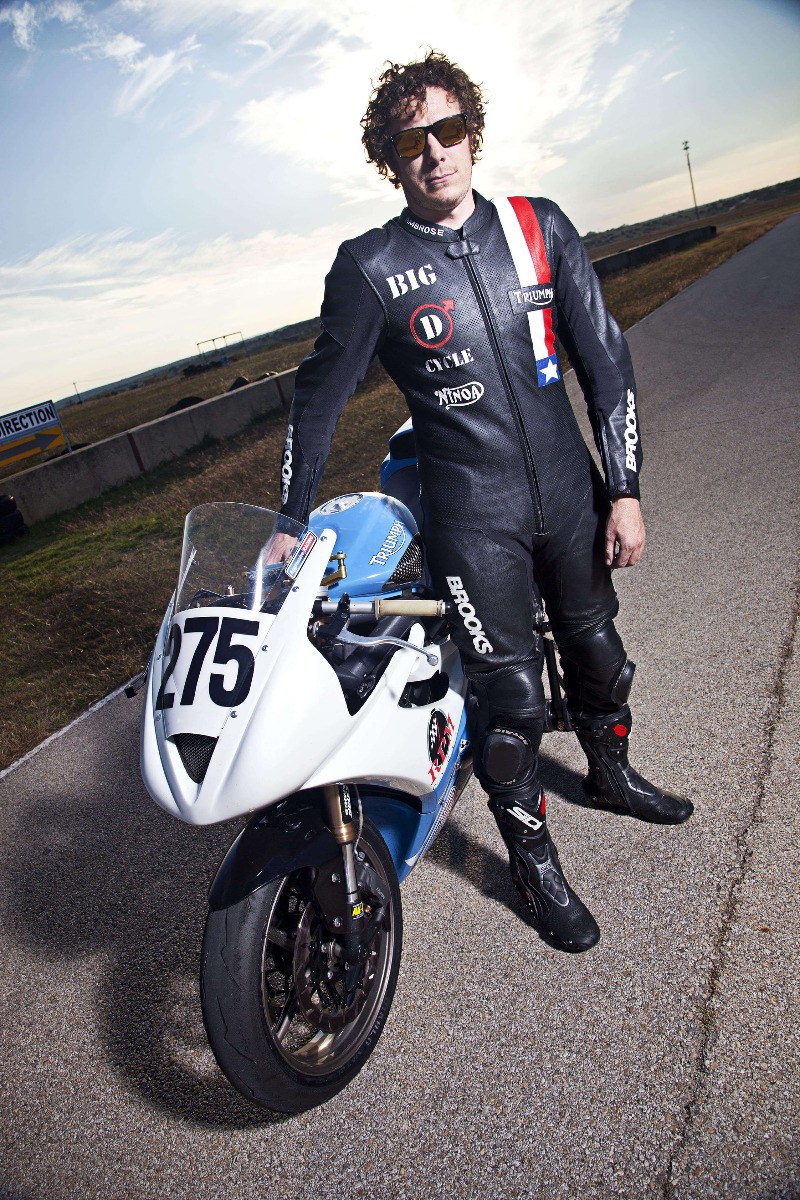 Team Brooks in 2014 with riders Ryan Ambrose and Jerrett Martin. Brooks Leathers are Track Tested!